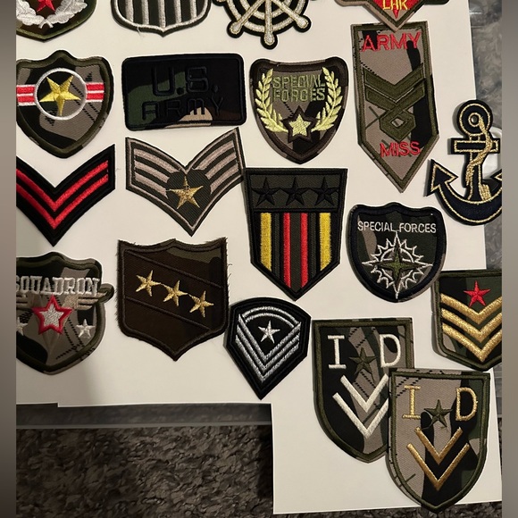 SOLDIER BADGE IRON ON SET of 24 - Picture 3 of 4